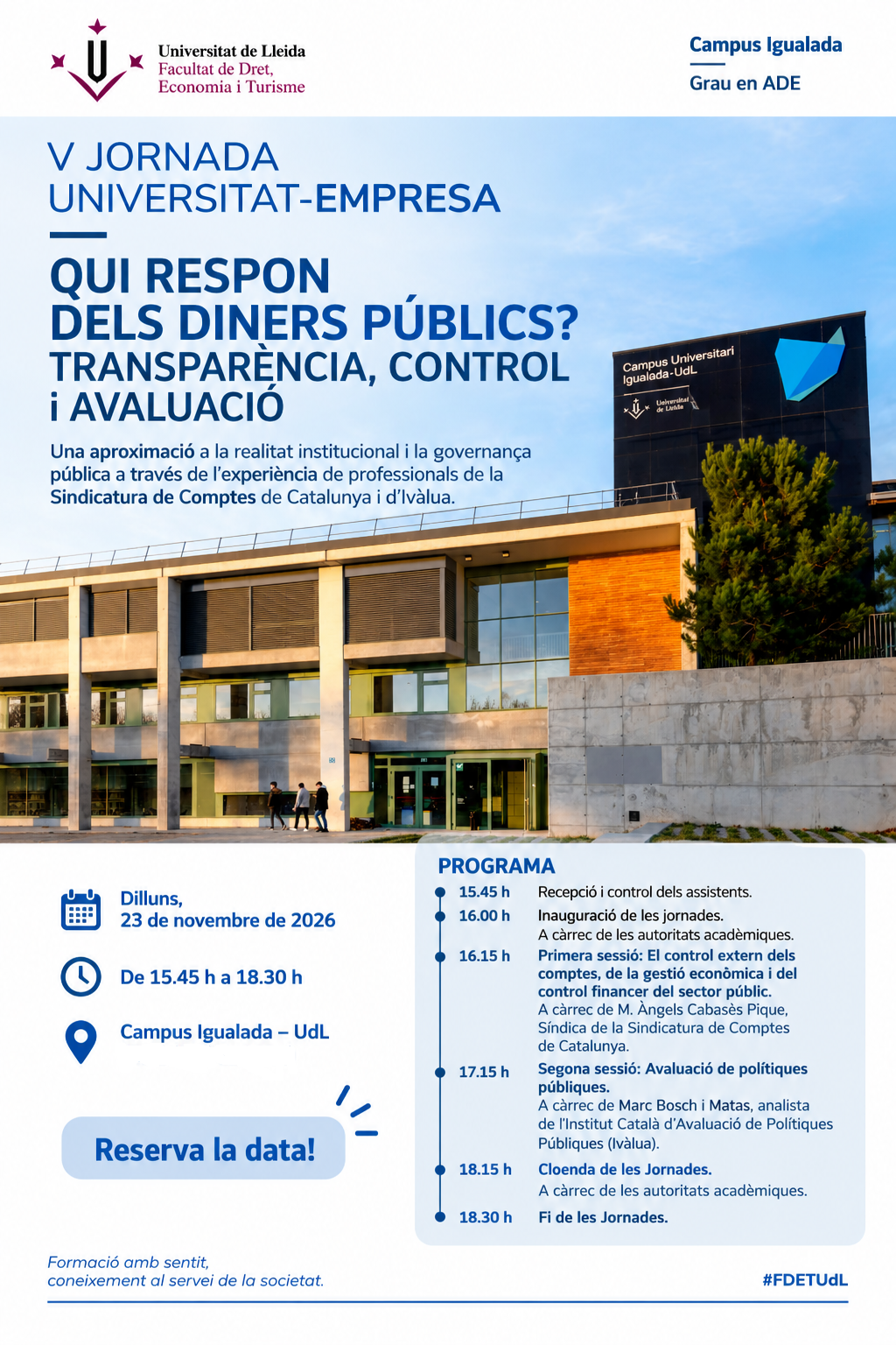 CARTELL Jornada Universitat-Empresa en Igualada