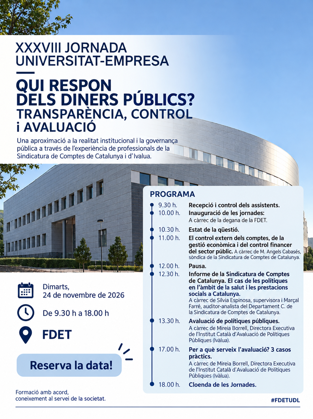 CARTELL Jornada Universitat-Empresa_ Qui respon pels diners públics_